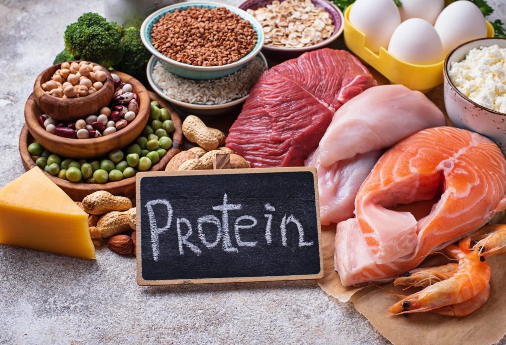 Healthy food high in protein